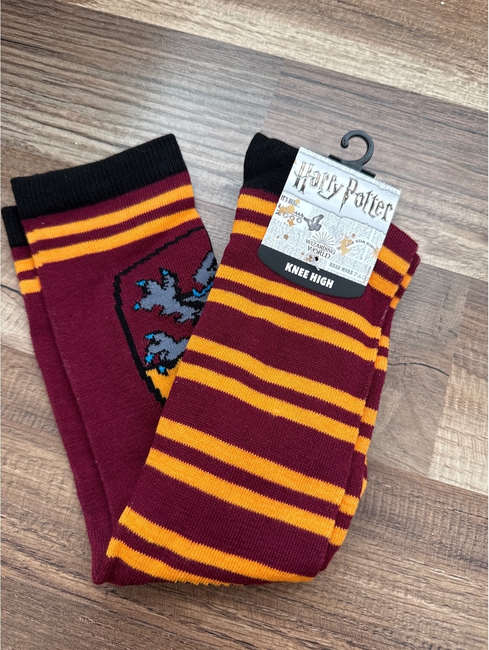 Harry Potter Gryffindor Knee High Socks size 9-11